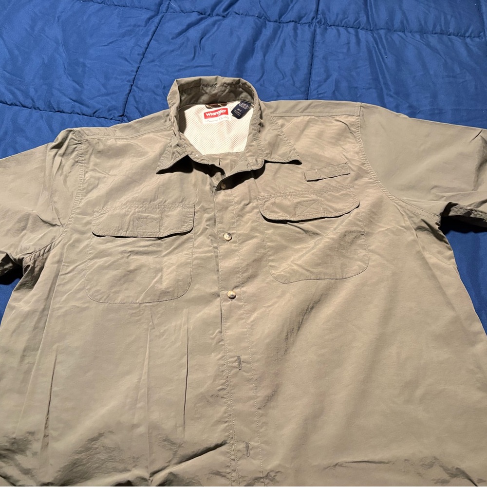 Wrangler Green Fishing Shirt